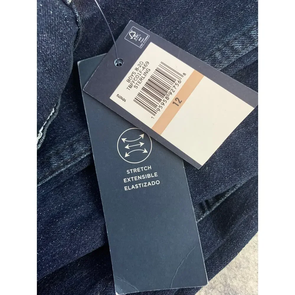 NWT Tommy Hilfiger Jeans Youth Girls Size 12 Skinny Stretch Straight Midrise